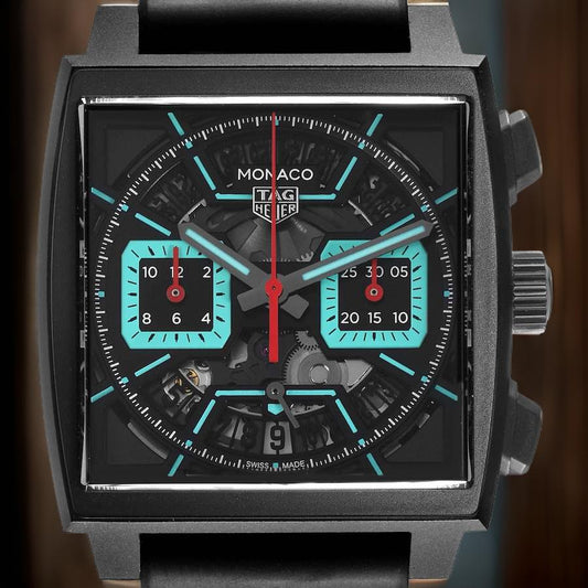 THR Monaco Calibre 02 Black Dial Titanium Mens Watch Watchoid