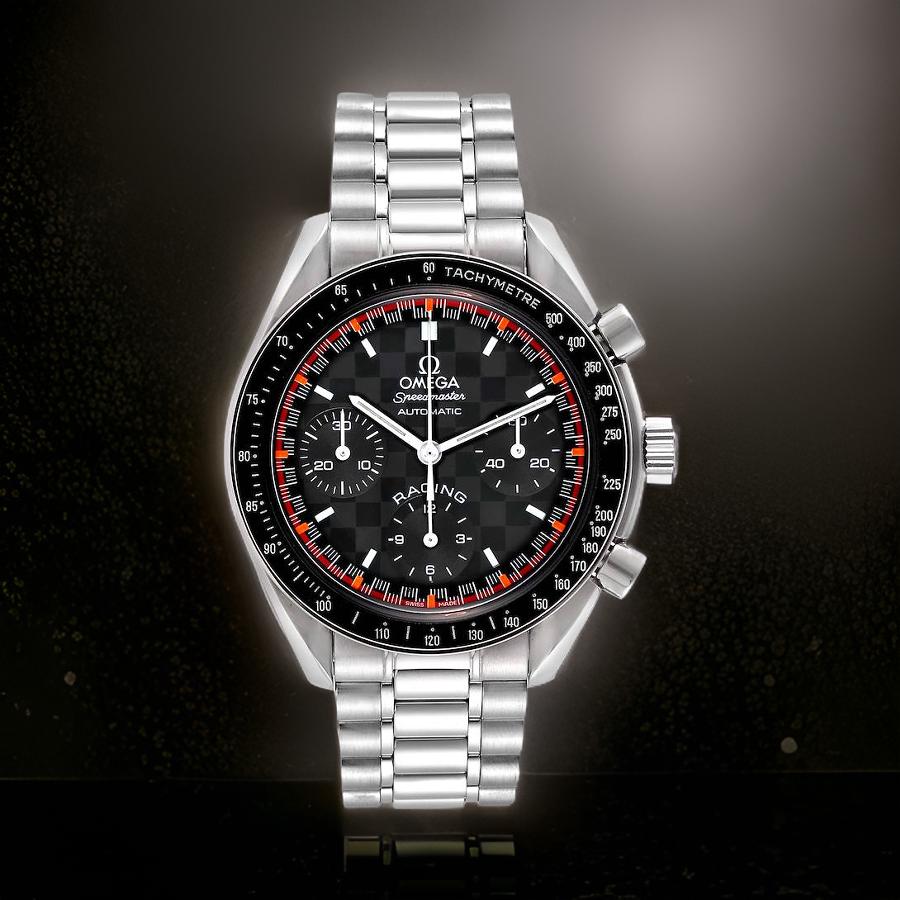 OMG Speedmaster Schumacher Racing Limited Edition Steel Mens Watch Watchoid