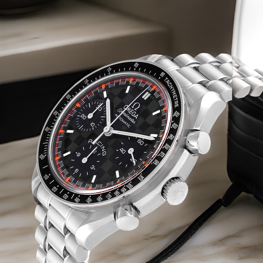 OMG Speedmaster Schumacher Racing Limited Edition Steel Mens Watch Watchoid