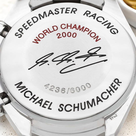 OMG Speedmaster Schumacher Racing Limited Edition Steel Mens Watch Watchoid