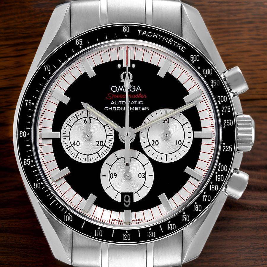 OMG Speedmaster Schumacher Legend Limited Edition Steel Mens Watch Watchoid