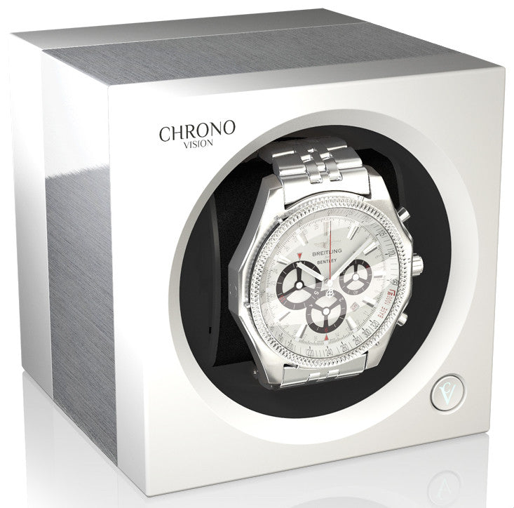 CHRN One Watch Winder Bluetooth Aluminium White Silk