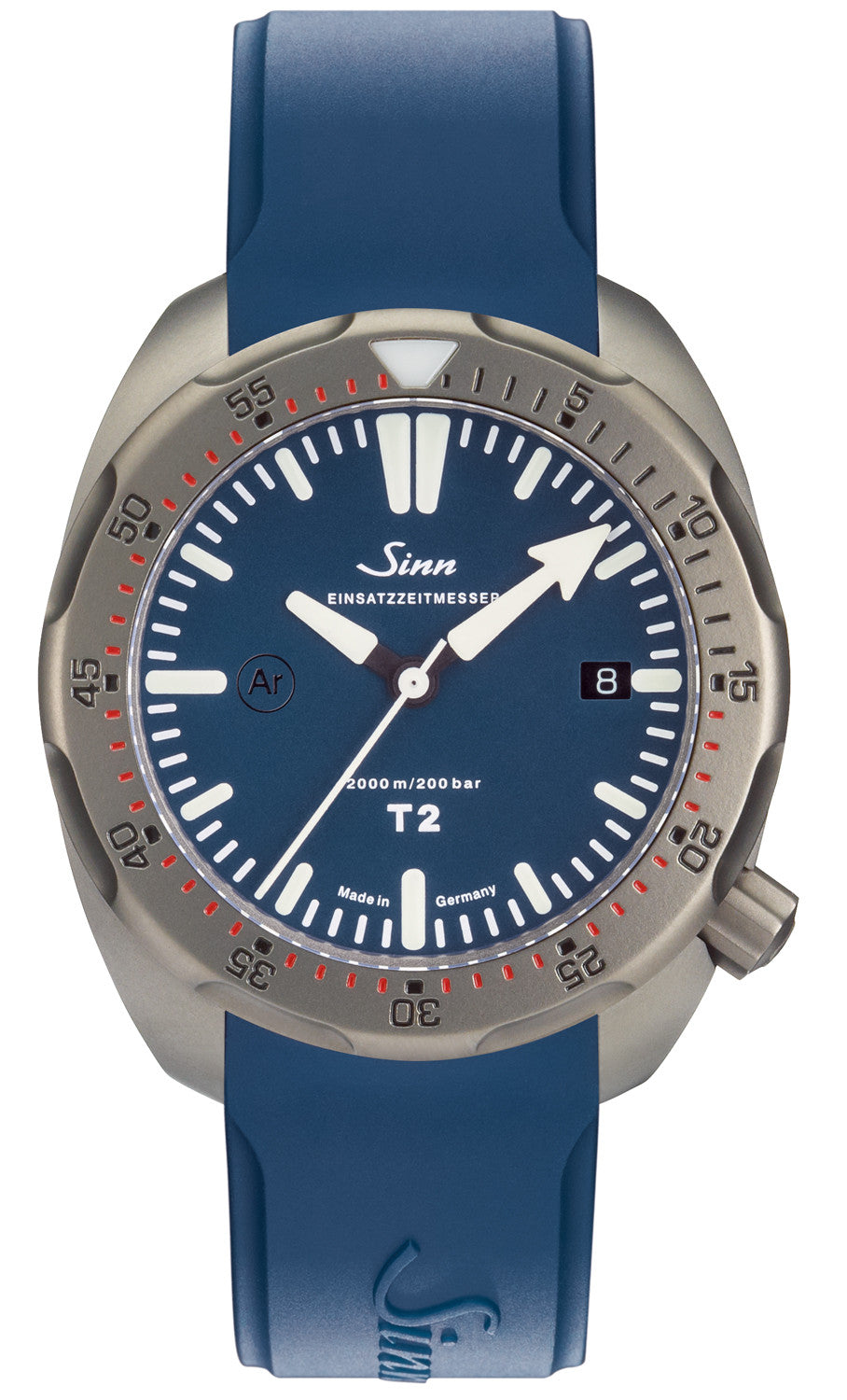 SN Watch T2 B EZM 15 Rubber Strap Blue