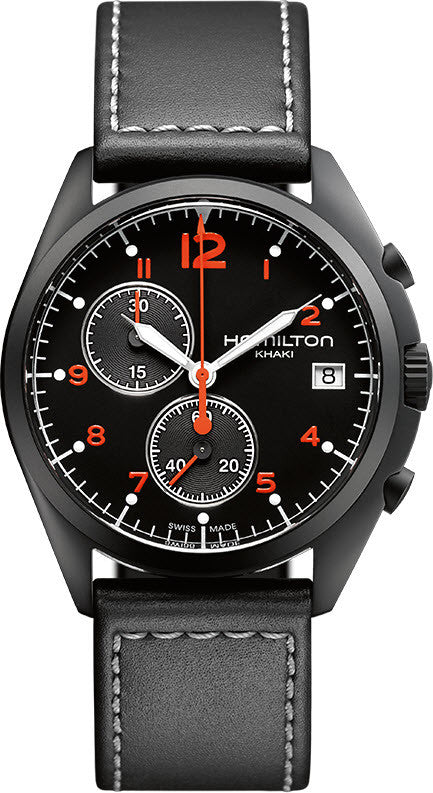 HML Watch Khaki Aviation Pilot Pioneer Chrono Quartz