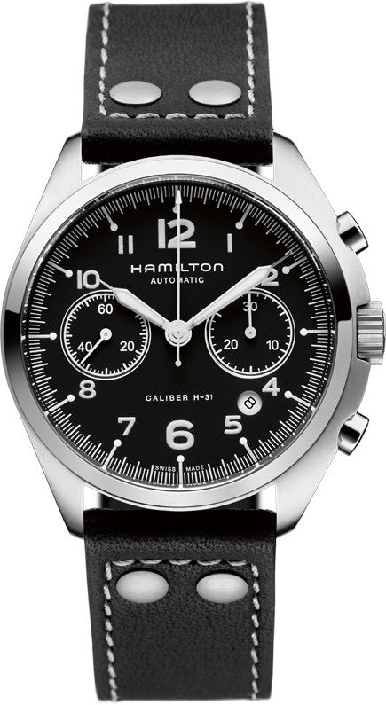 HML Watch Khaki Aviation Pilot Pioneer Auto Chrono